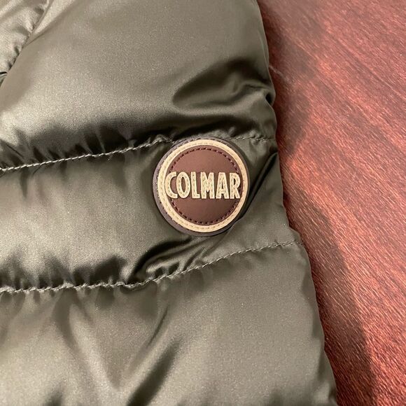 Colmar iridescent down puffer  jacket with side opening natural feather pudding - Picture 4 of 13